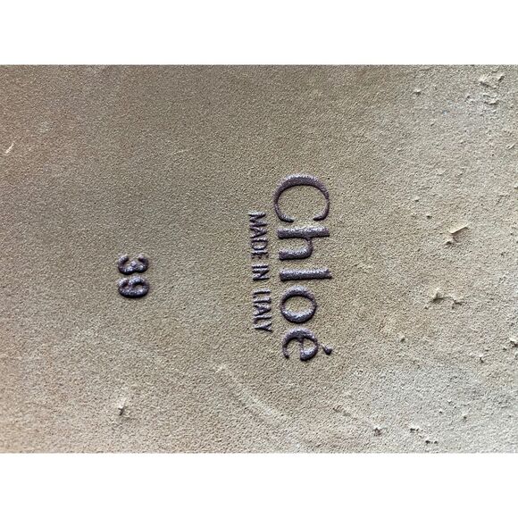 Chloé Woody Logo Ribbon Slides Sandals Beige/Tan Women’s 39 (US 9) - Picture 9 of 9